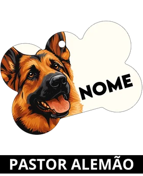 pingente pet pastor alemao